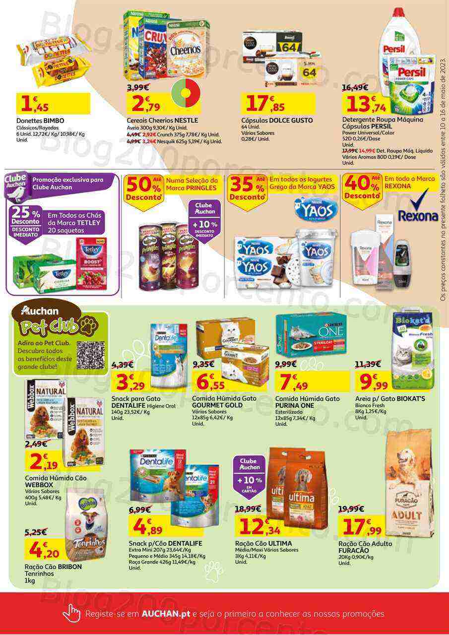 Antevisão Folheto AUCHAN Promoções 10 a 16 maio