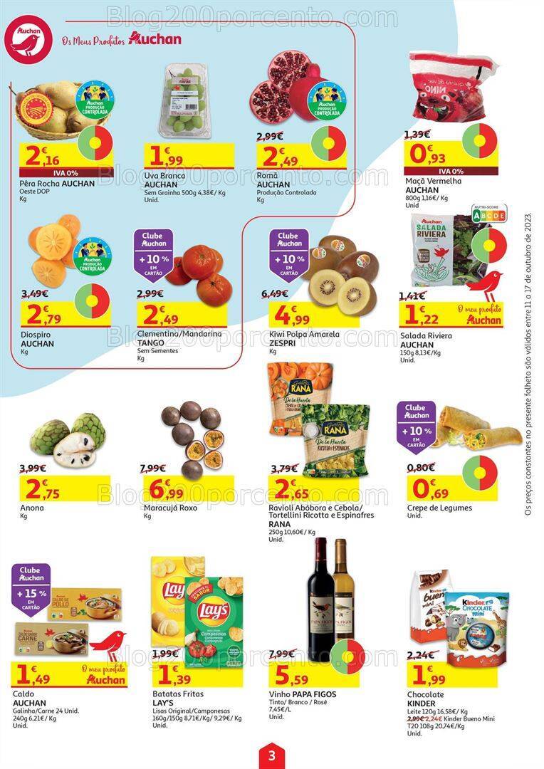 Antevisão Folheto AUCHAN Promoções de 11 a 17 outubro