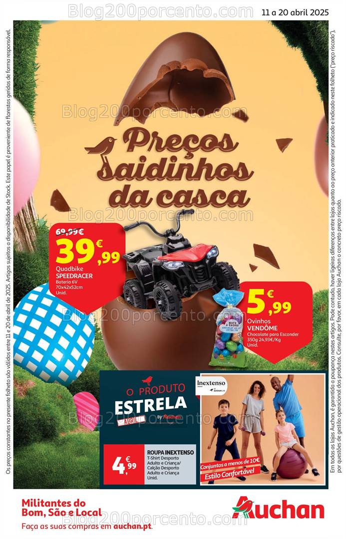 Antevisão Folheto AUCHAN Promoções de 11 a 20 abril