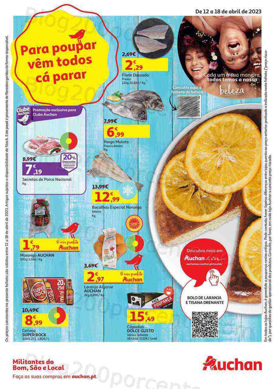Antevisão Folheto AUCHAN Promoções de 12 a 18 abril