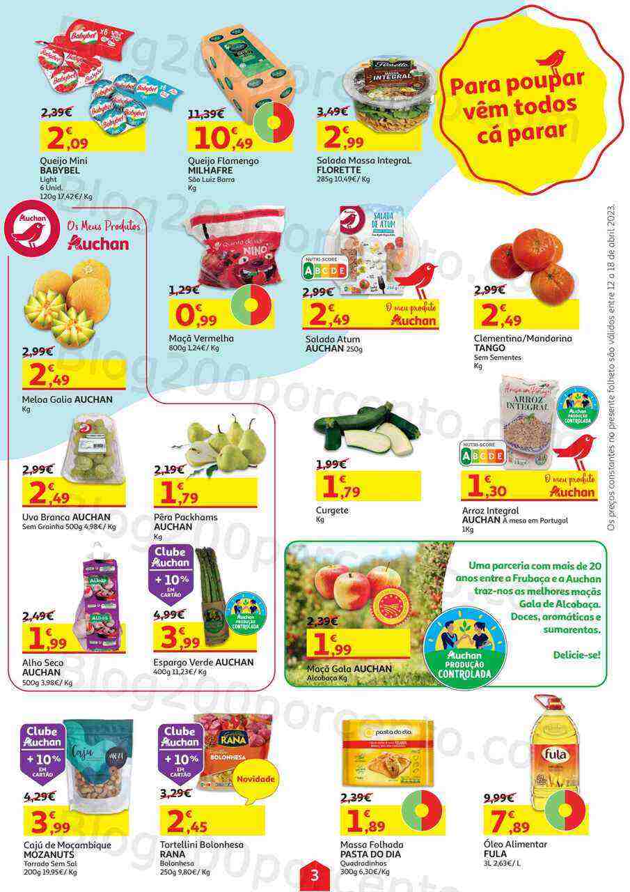 Antevisão Folheto AUCHAN Promoções de 12 a 18 abril