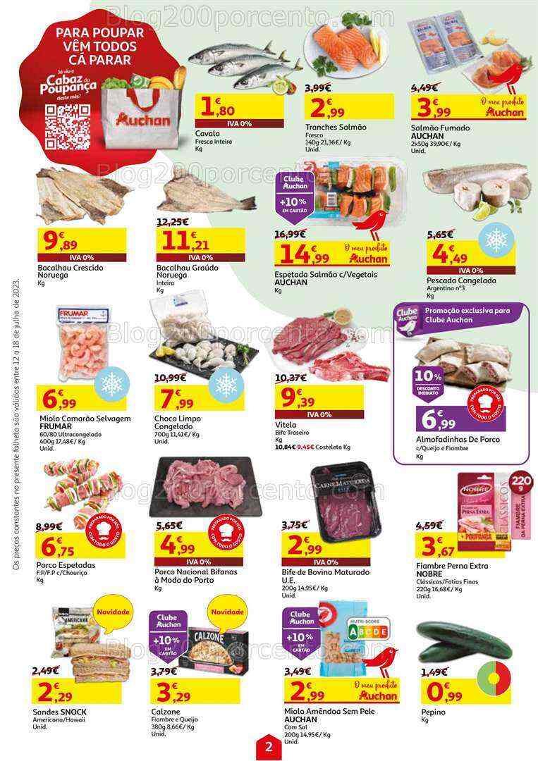 Antevisão Folheto AUCHAN Promoções de 12 a 18 julho