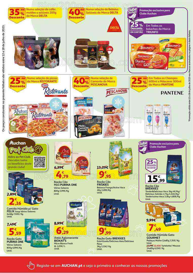 Antevisão Folheto AUCHAN Promoções de 12 a 18 julho
