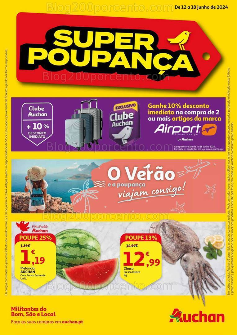 Antevisão Folheto AUCHAN Promoções de 12 a 18 junho