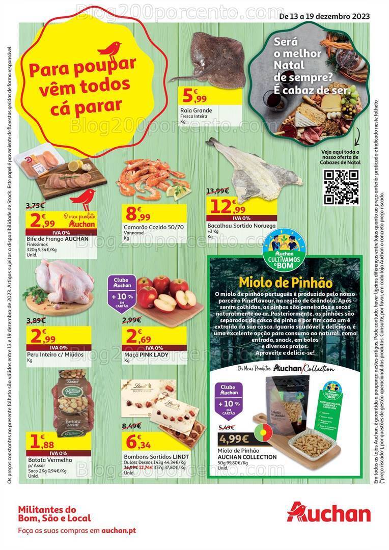 Antevisão Folheto AUCHAN Promoções de 13 a 19 dezembro