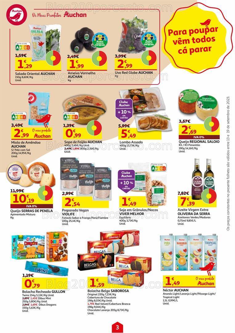 Antevisão Folheto AUCHAN Promoções de 13 a 19 setembro