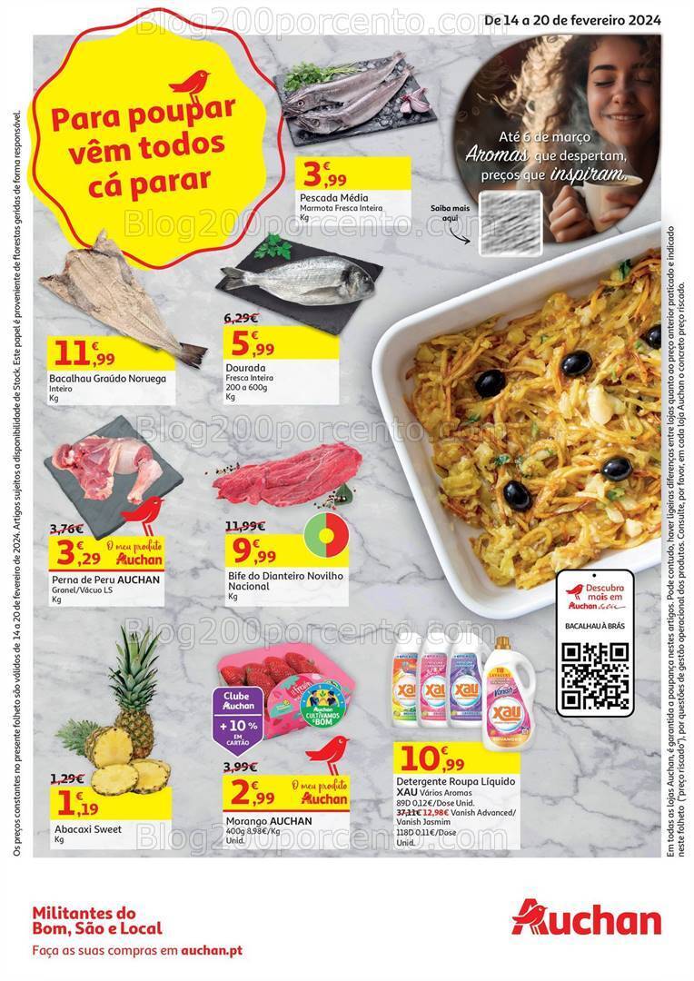 Antevisão Folheto AUCHAN Promoções de 14 a 20 fevereiro