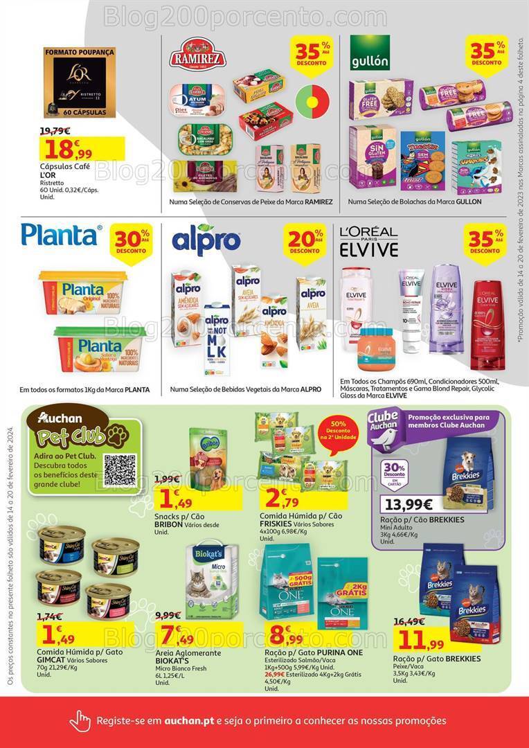 Antevisão Folheto AUCHAN Promoções de 14 a 20 fevereiro