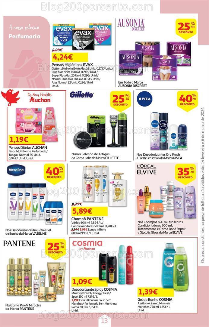 Antevisão Folheto AUCHAN Promoções de 14 fevereiro a 6 março