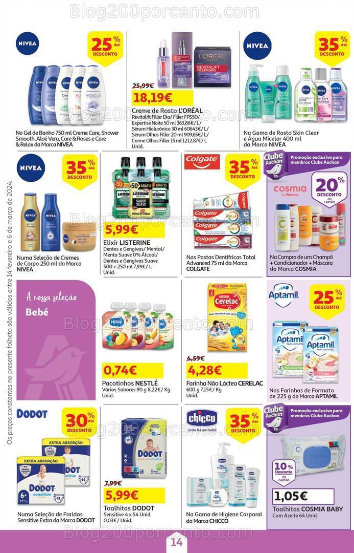 Antevisão Folheto AUCHAN Promoções de 14 fevereiro a 6 março