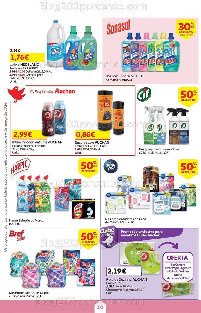 Antevisão Folheto AUCHAN Promoções de 14 fevereiro a 6 março