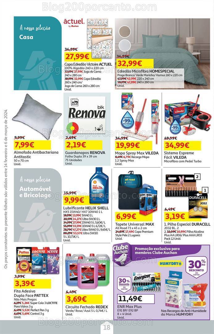 Antevisão Folheto AUCHAN Promoções de 14 fevereiro a 6 março