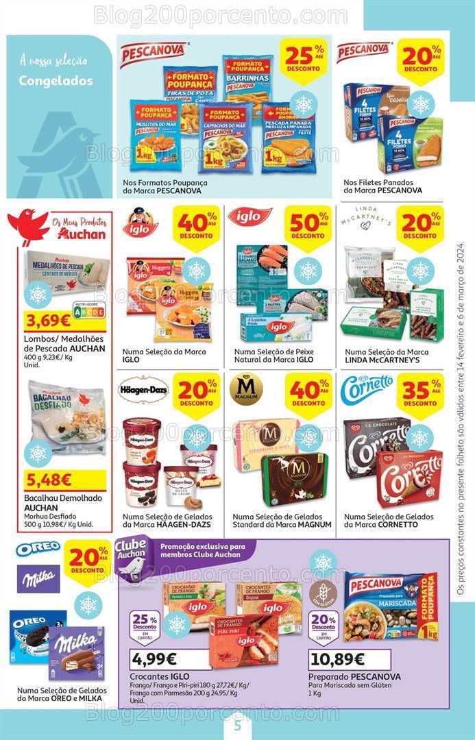 Antevisão Folheto AUCHAN Promoções de 14 fevereiro a 6 março