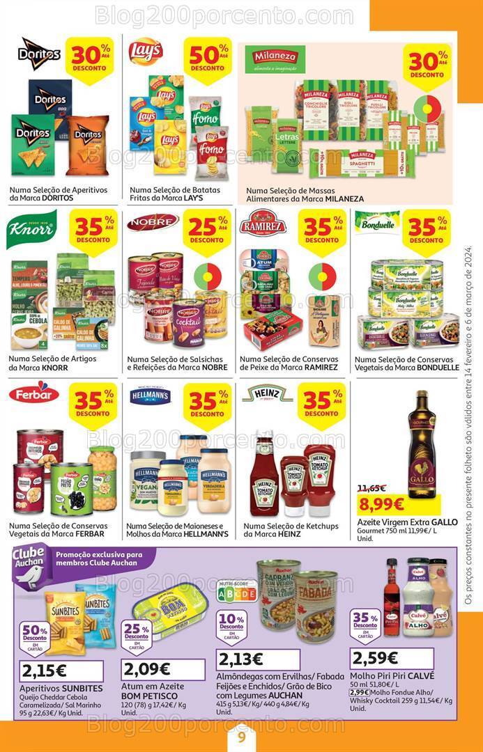 Antevisão Folheto AUCHAN Promoções de 14 fevereiro a 6 março