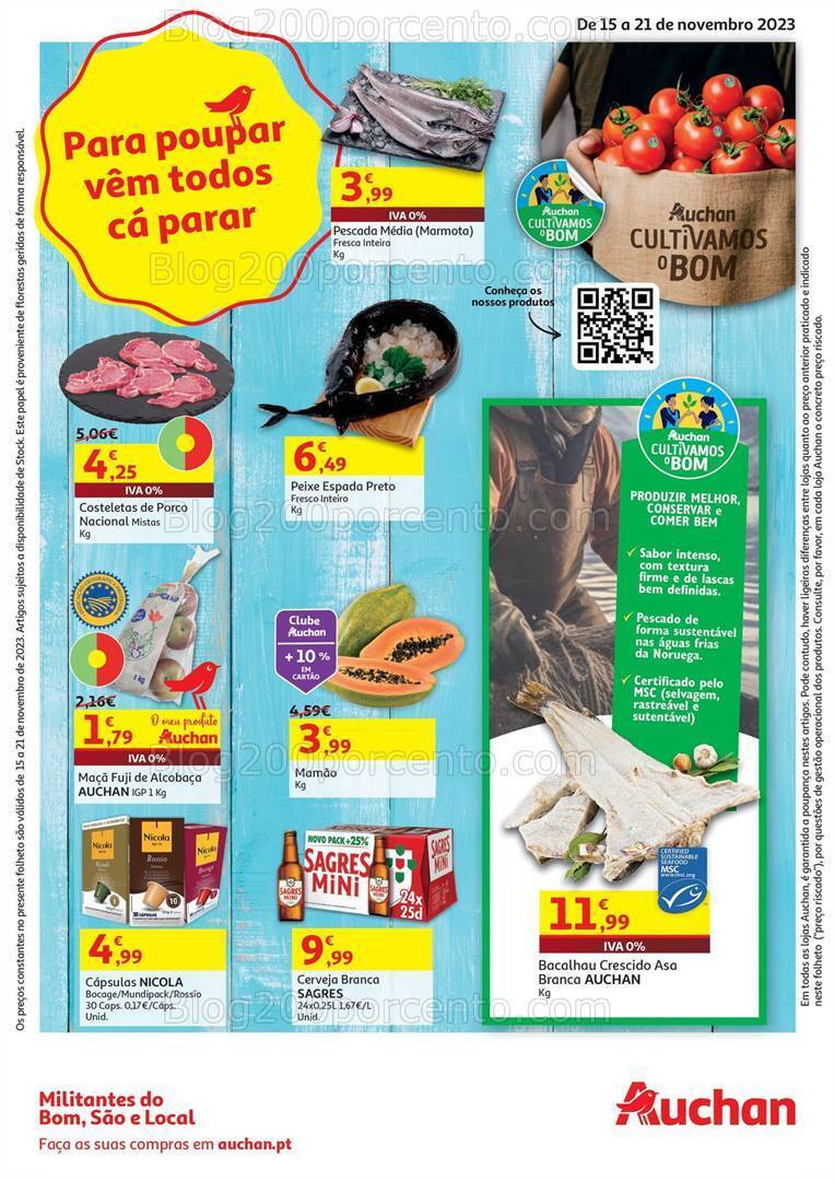 Antevisão Folheto AUCHAN Promoções de 15 a 21 novembro