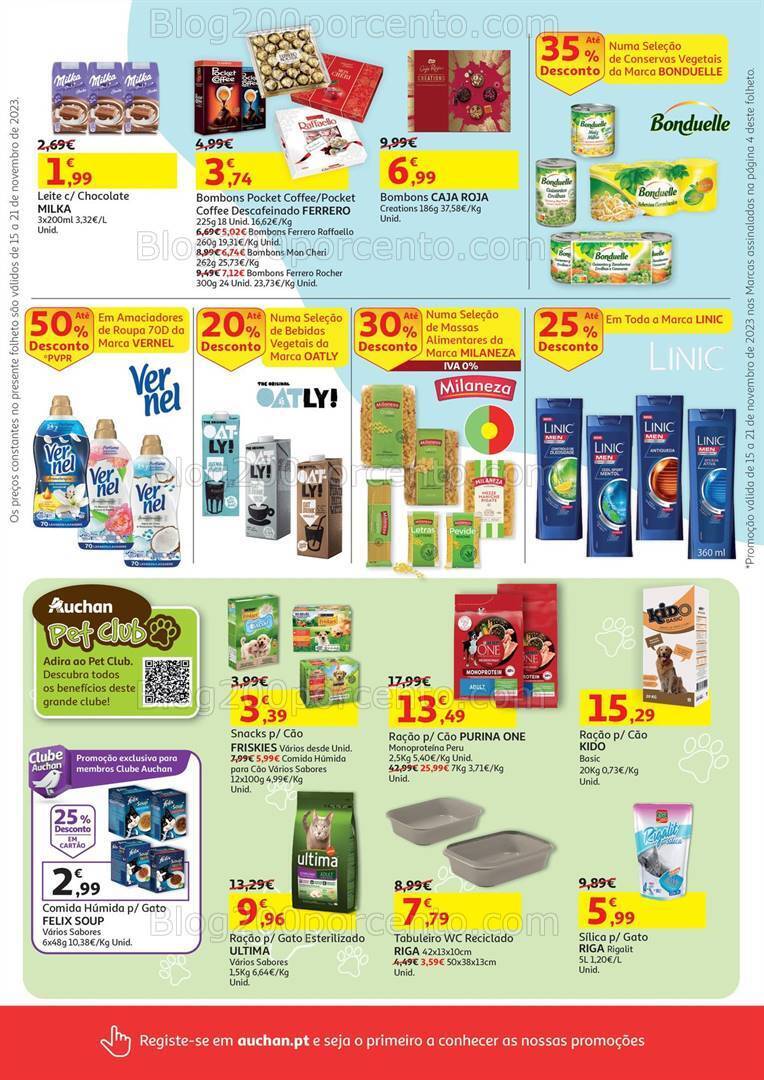 Antevisão Folheto AUCHAN Promoções de 15 a 21 novembro