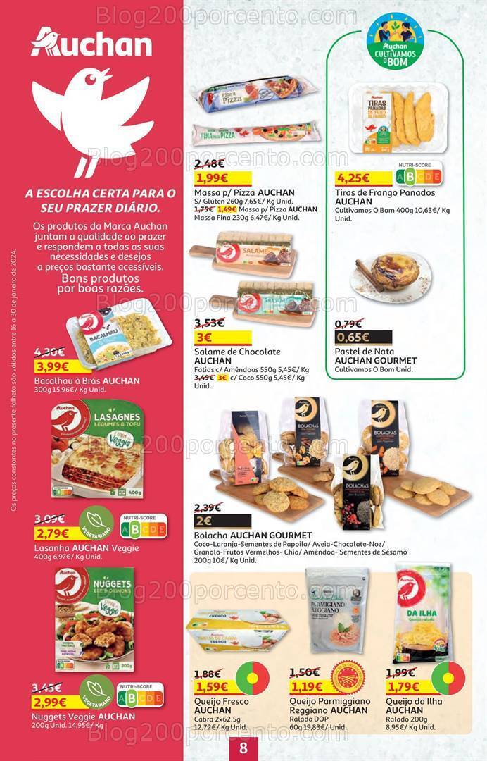 Antevisão Folheto AUCHAN Promoções de 16 a 30 janeiro