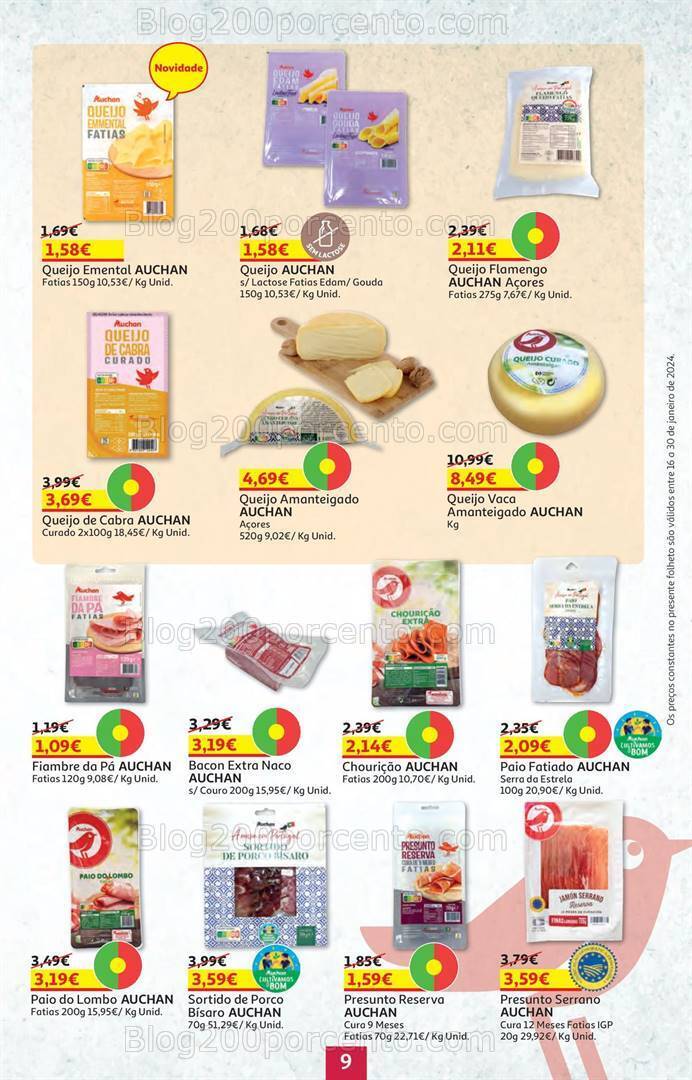 Antevisão Folheto AUCHAN Promoções de 16 a 30 janeiro