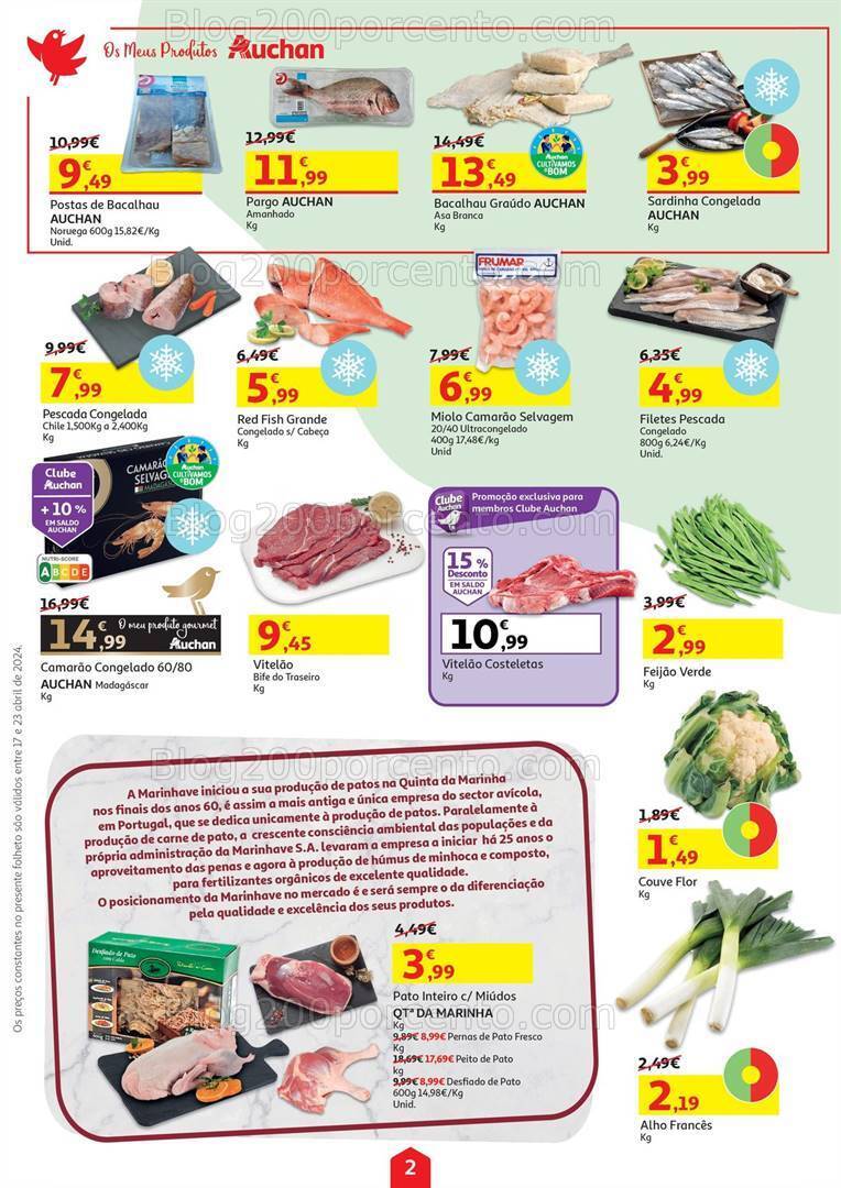 Antevisão Folheto AUCHAN Promoções de 17 a 23 abril