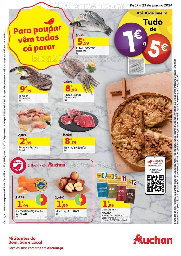Antevisão Folheto AUCHAN Promoções de 17 a 23 janeiro