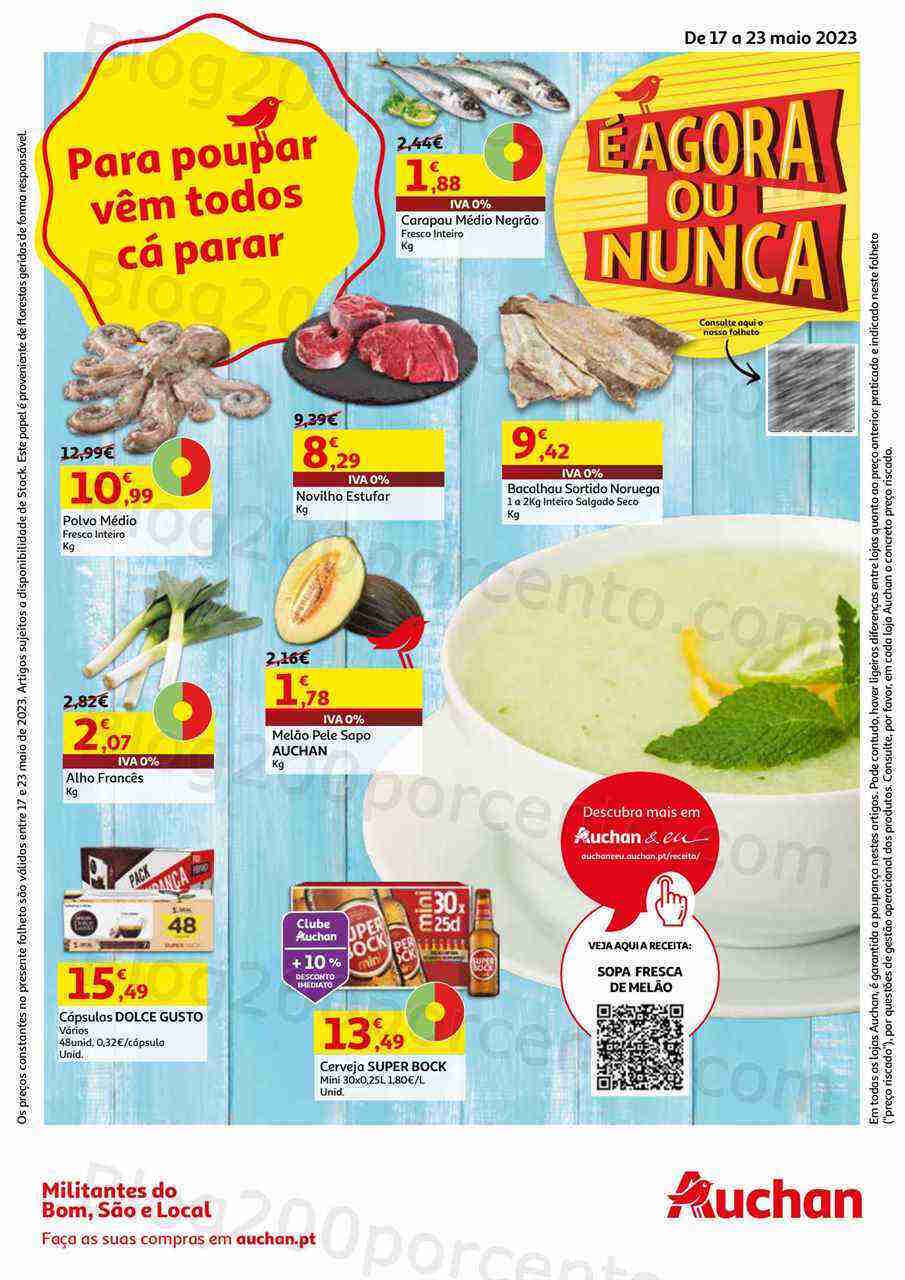 Antevisão Folheto AUCHAN Promoções de 17 a 23 maio