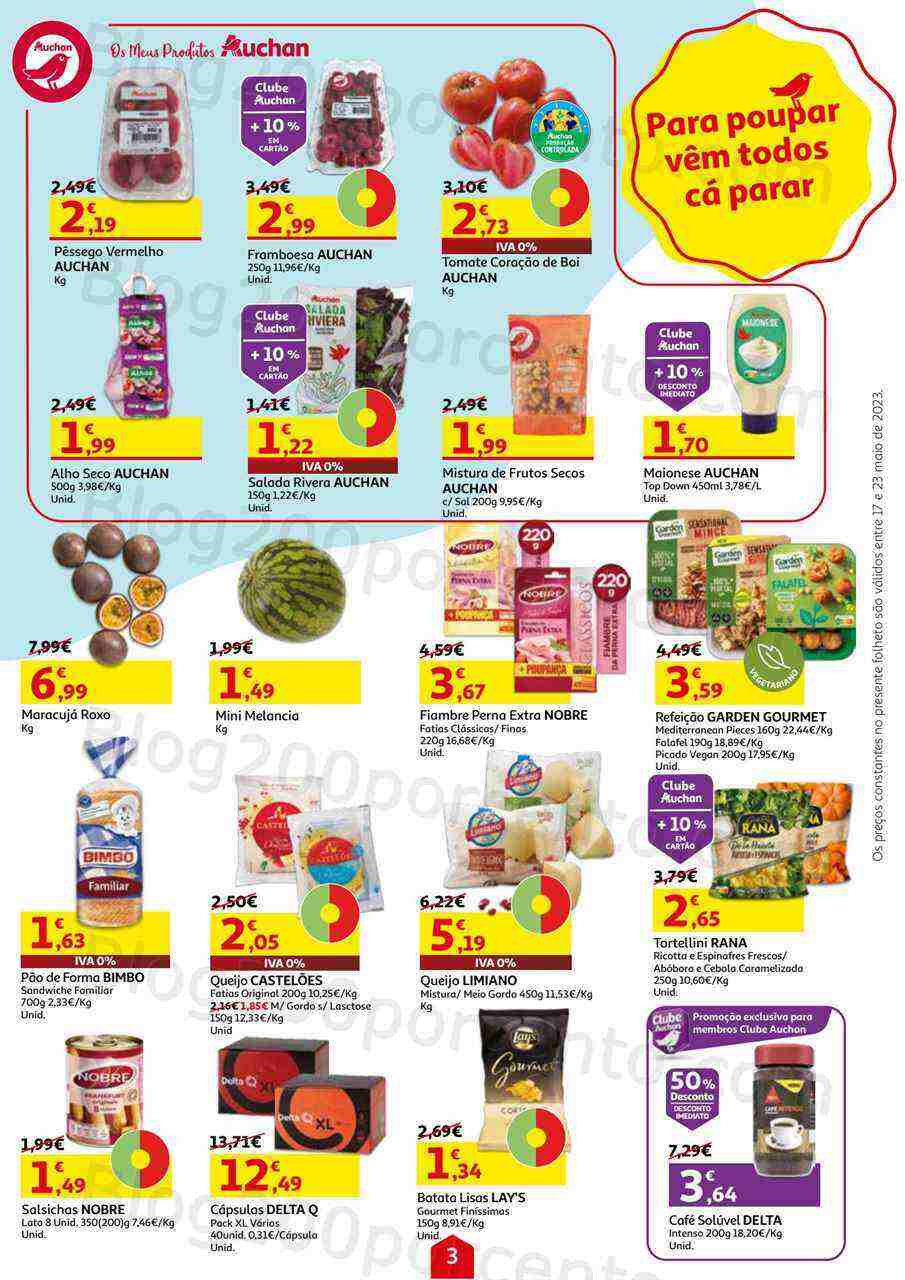 Antevisão Folheto AUCHAN Promoções de 17 a 23 maio