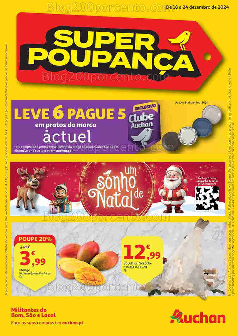 Antevisão Folheto AUCHAN Promoções de 18 a 24 dezembro