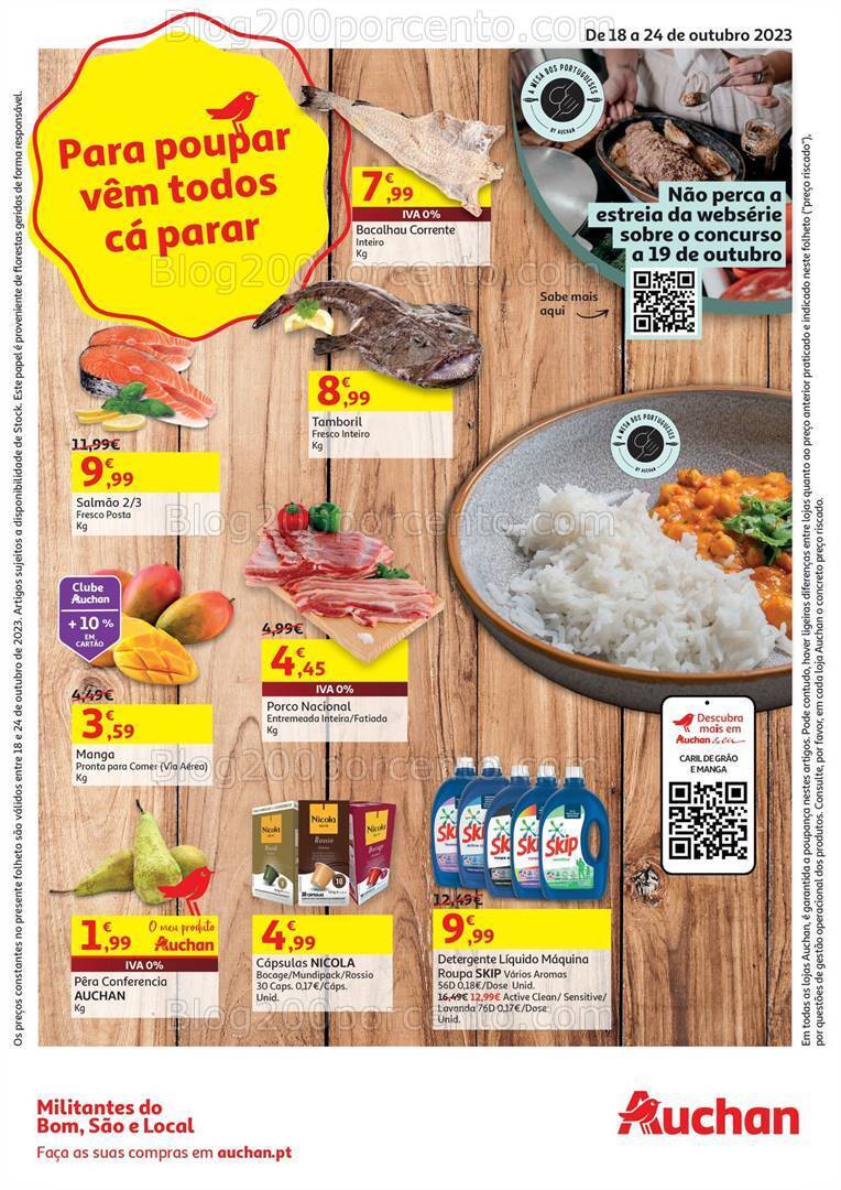 Antevisão Folheto AUCHAN Promoções de 18 a 24 outubro