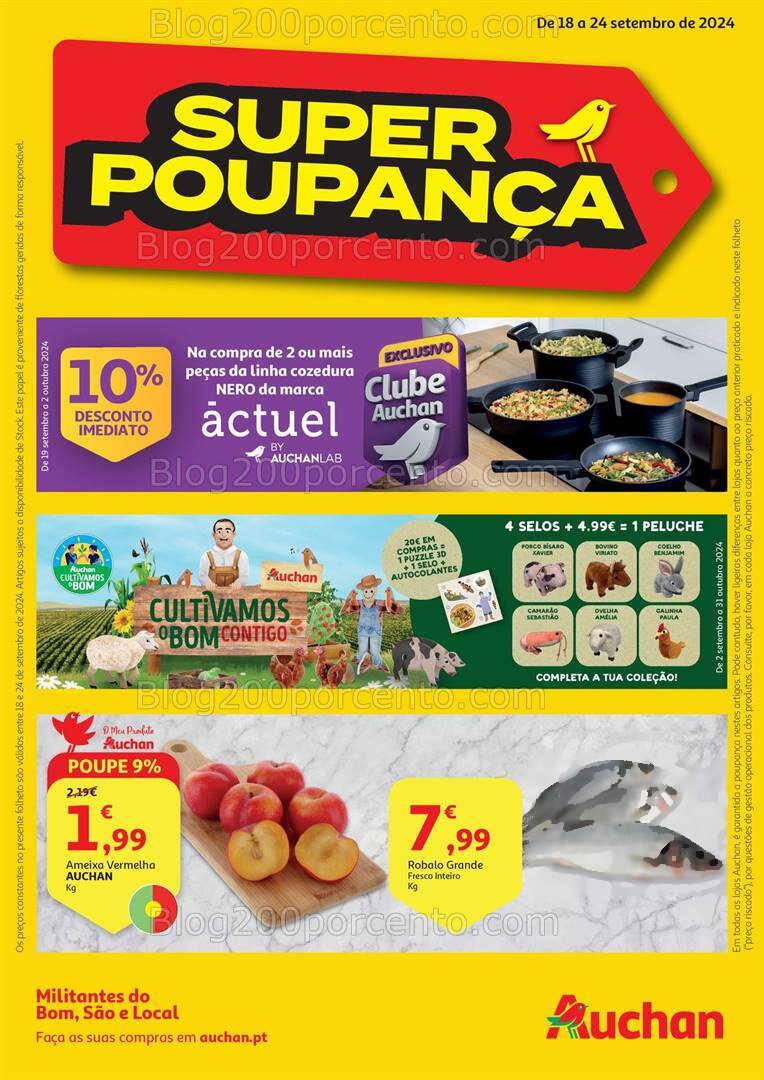 Antevisão Folheto AUCHAN Promoções de 18 a 24 setembro