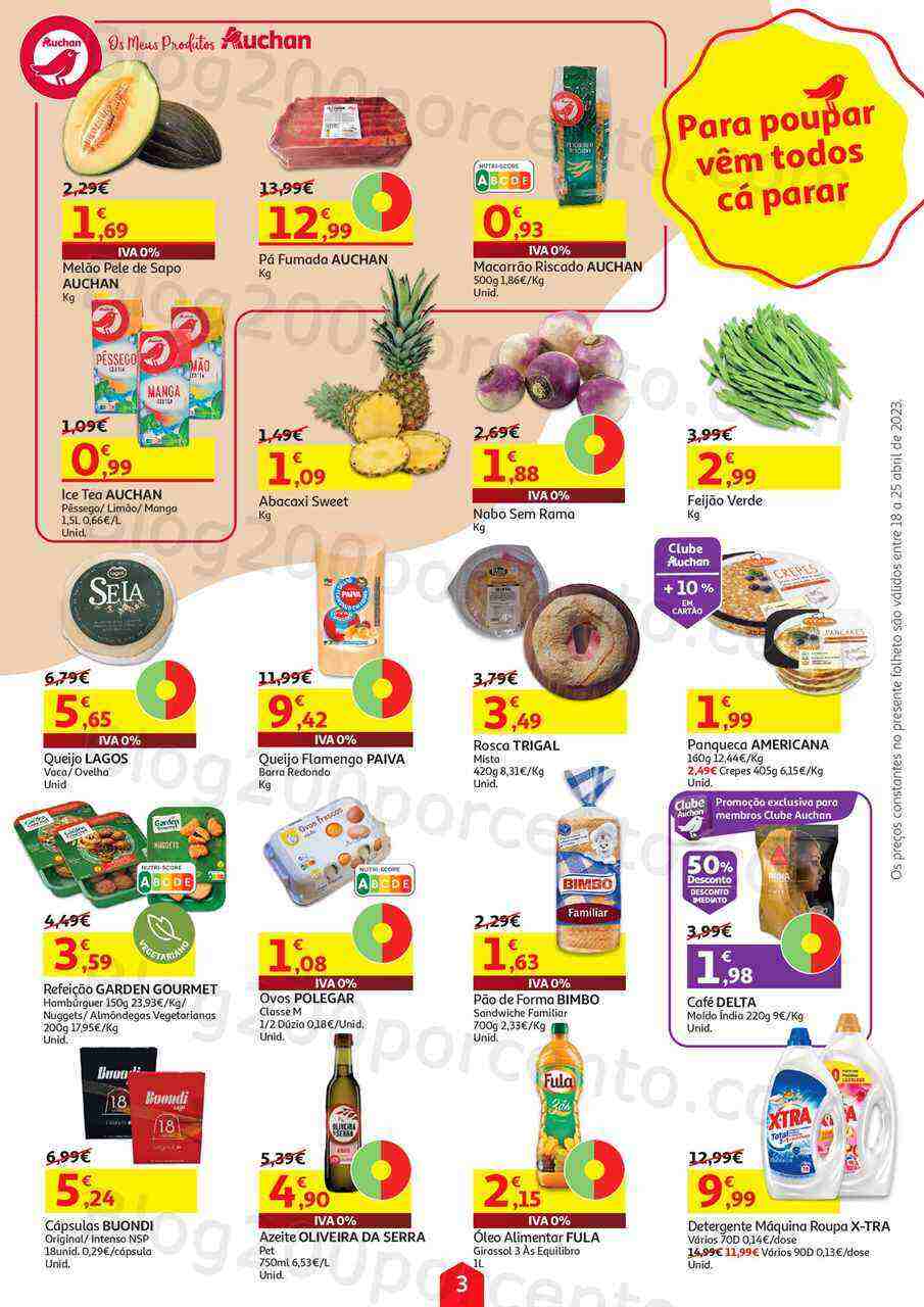 Antevisão Folheto AUCHAN Promoções de 18 a 25 abril