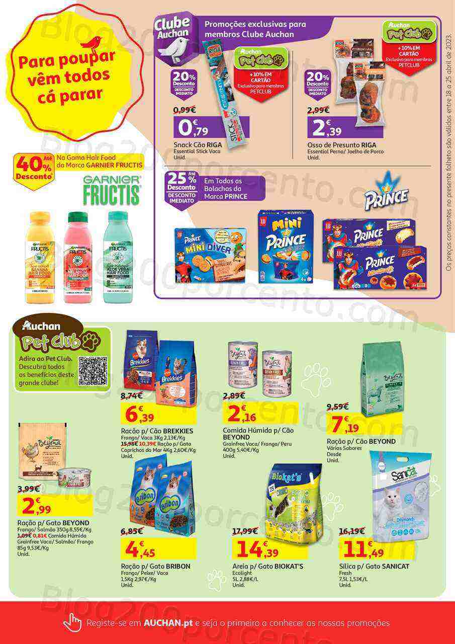 Antevisão Folheto AUCHAN Promoções de 18 a 25 abril