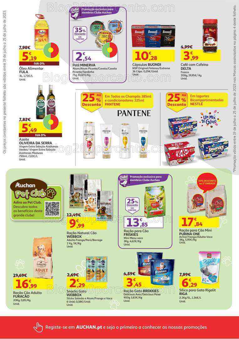 Antevisão Folheto AUCHAN Promoções de 19 a 25 julho