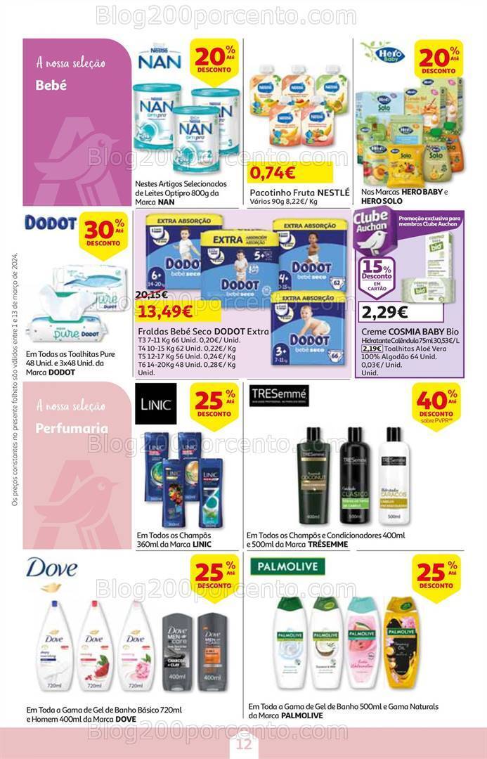 Antevisão Folheto AUCHAN Promoções de 1 a 13 março