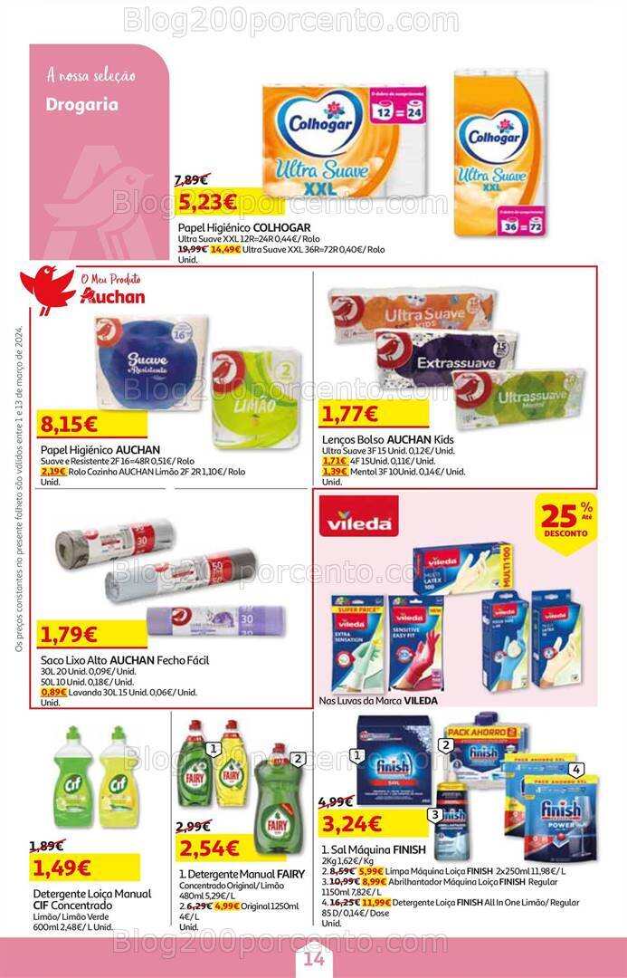 Antevisão Folheto AUCHAN Promoções de 1 a 13 março