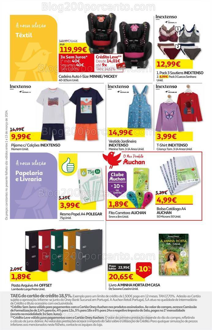 Antevisão Folheto AUCHAN Promoções de 1 a 13 março