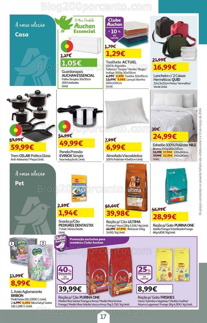 Antevisão Folheto AUCHAN Promoções de 1 a 13 março