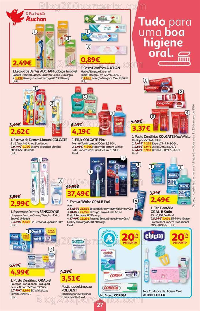 Antevisão Folheto AUCHAN Promoções de 1 a 13 março