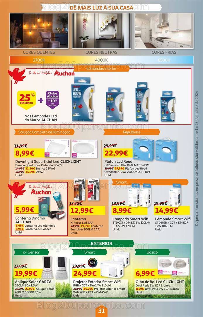 Antevisão Folheto AUCHAN Promoções de 1 a 13 março