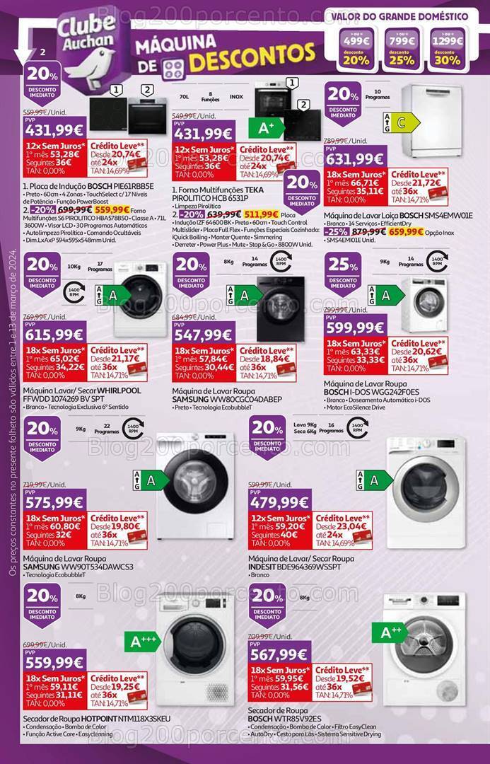 Antevisão Folheto AUCHAN Tecnologia Promoções de 1 a 13 março