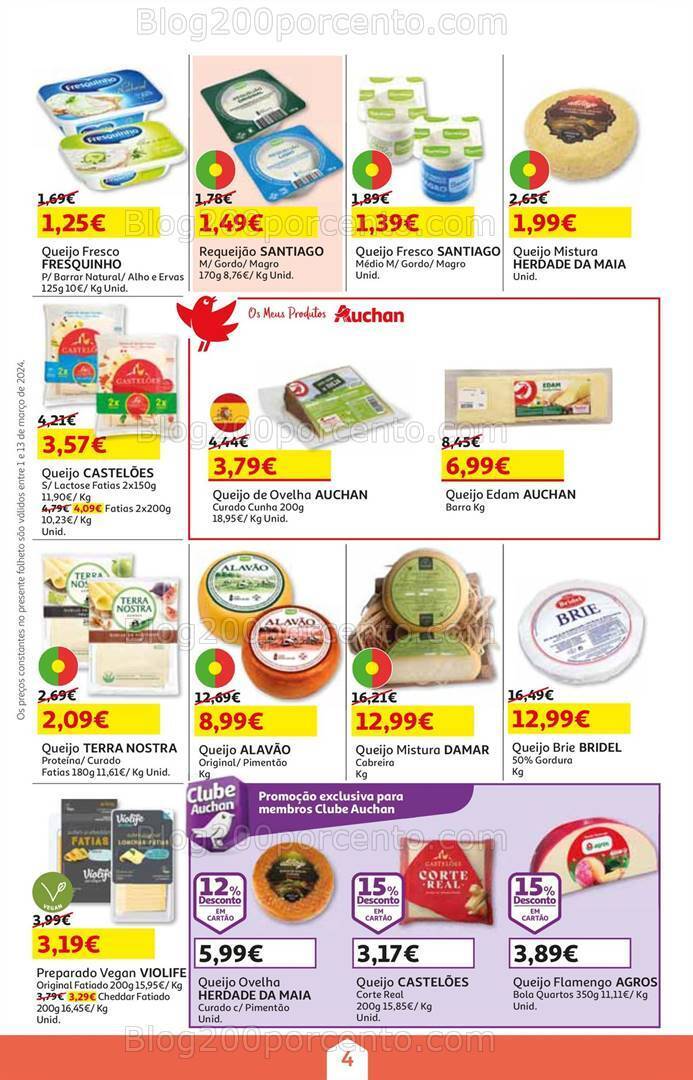 Antevisão Folheto AUCHAN Promoções de 1 a 13 março