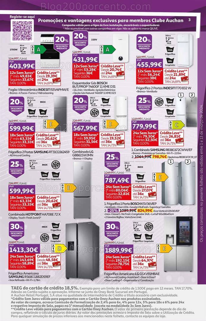 Antevisão Folheto AUCHAN Tecnologia Promoções de 1 a 13 março