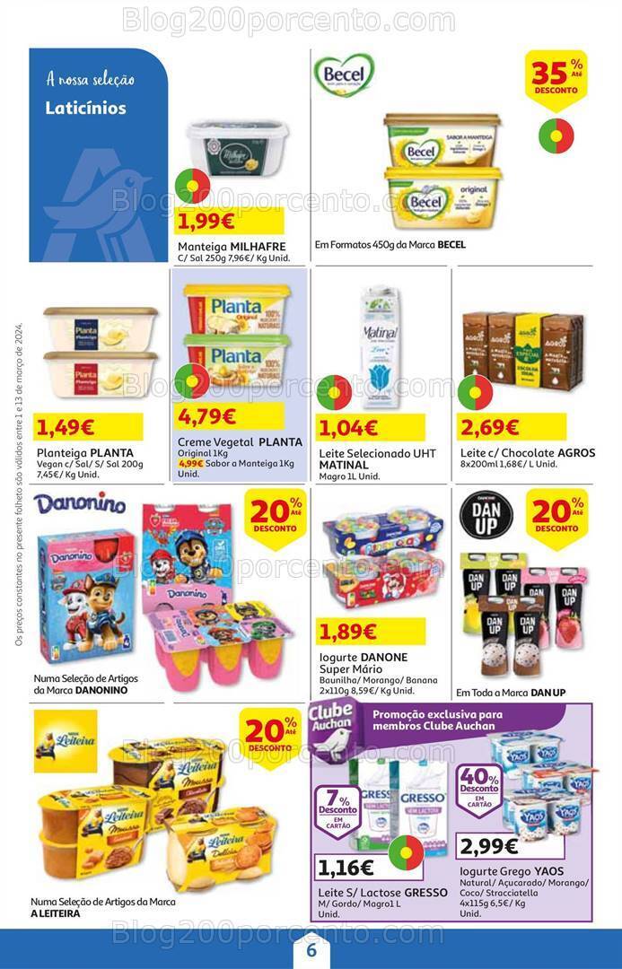 Antevisão Folheto AUCHAN Promoções de 1 a 13 março