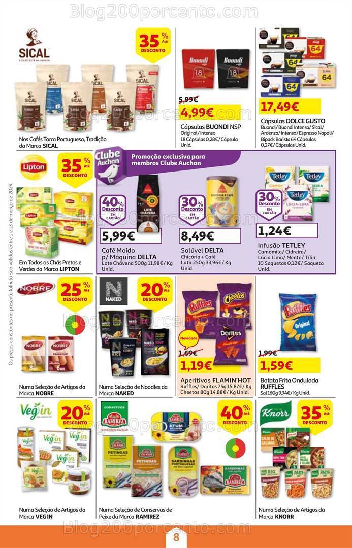 Antevisão Folheto AUCHAN Promoções de 1 a 13 março