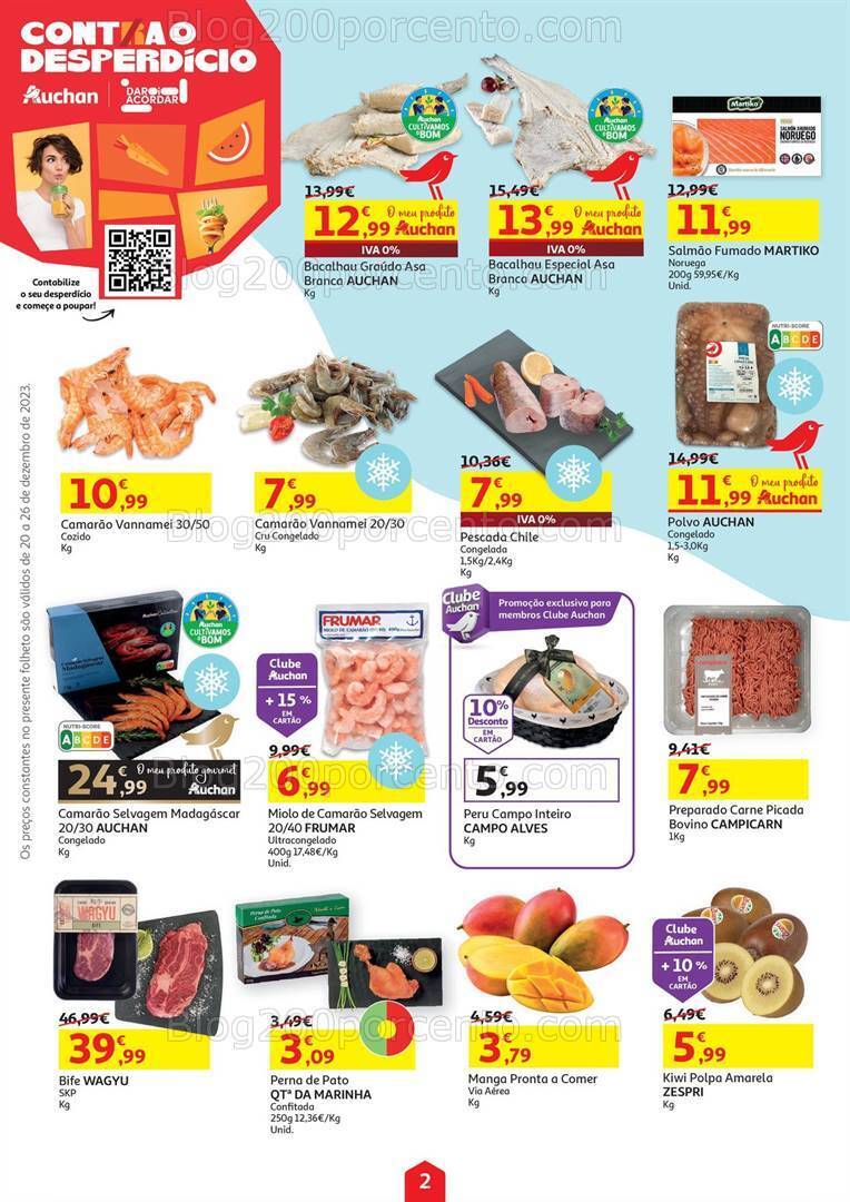 Antevisão Folheto AUCHAN Promoções de 20 a 26 dezembro
