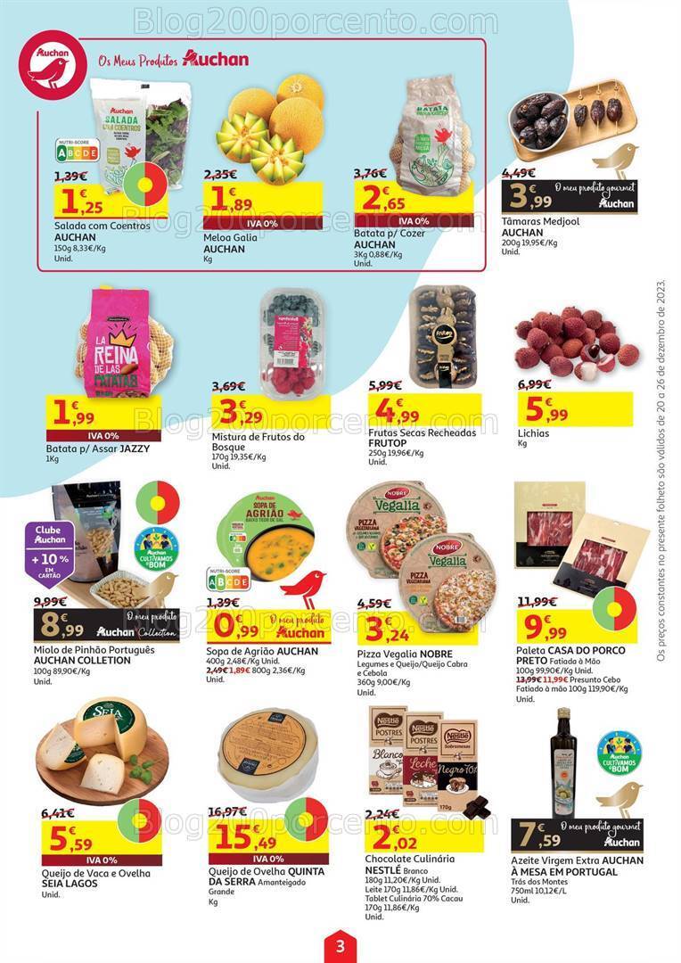 Antevisão Folheto AUCHAN Promoções de 20 a 26 dezembro