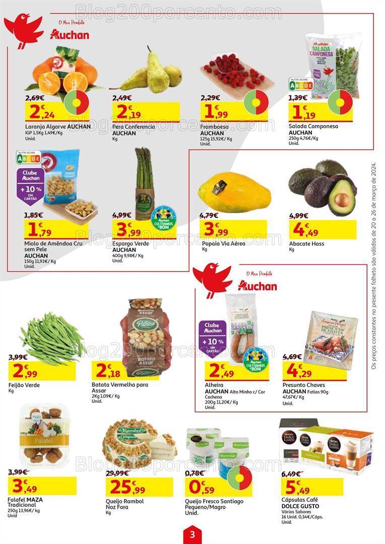 Antevisão Folheto AUCHAN Promoções de 20 a 26 março