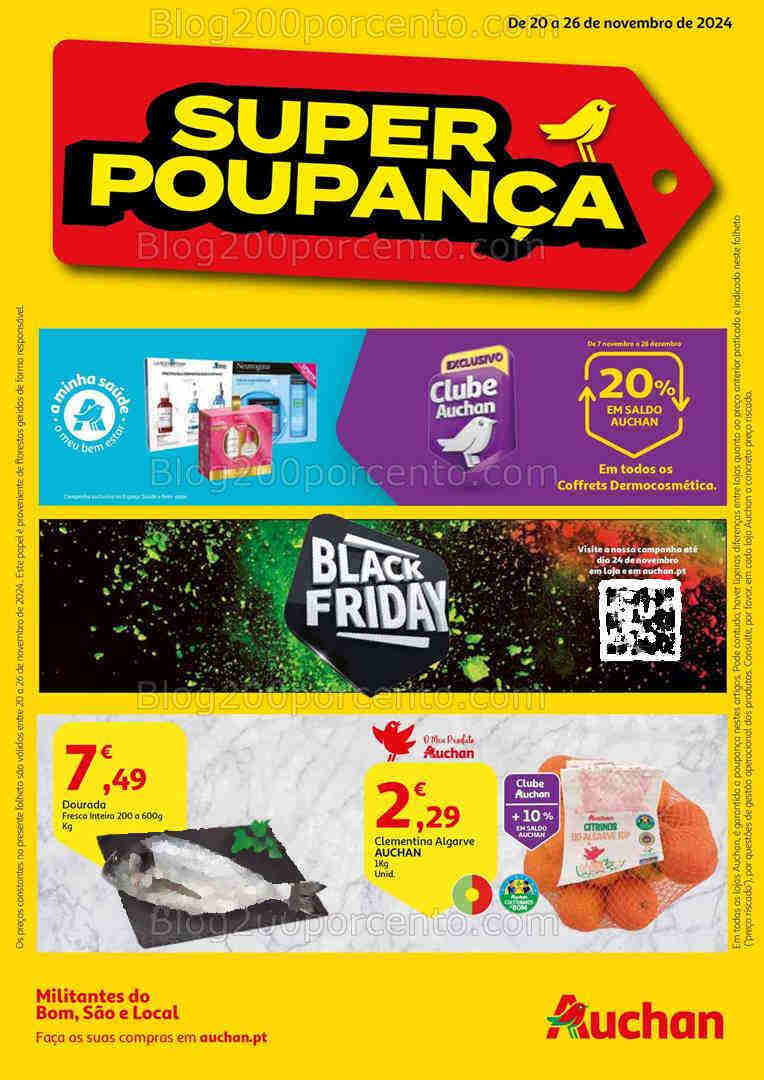 Antevisão Folheto AUCHAN Promoções de 20 a 26 novembro