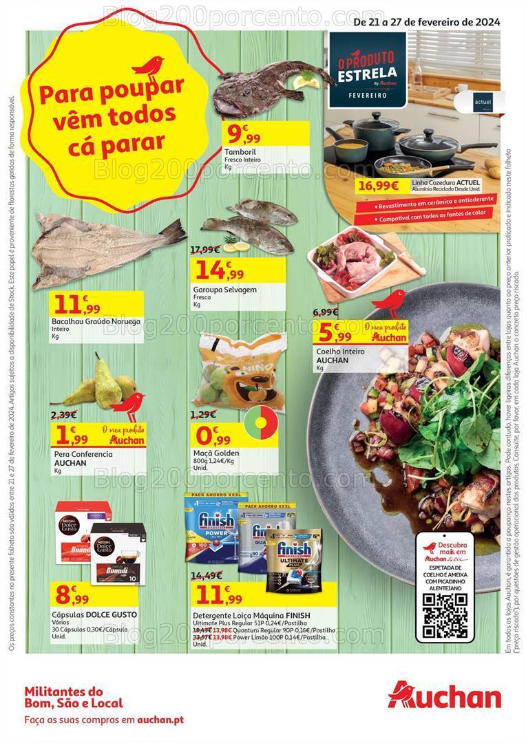 Antevisão Folheto AUCHAN Promoções de 21 a 27 fevereiro