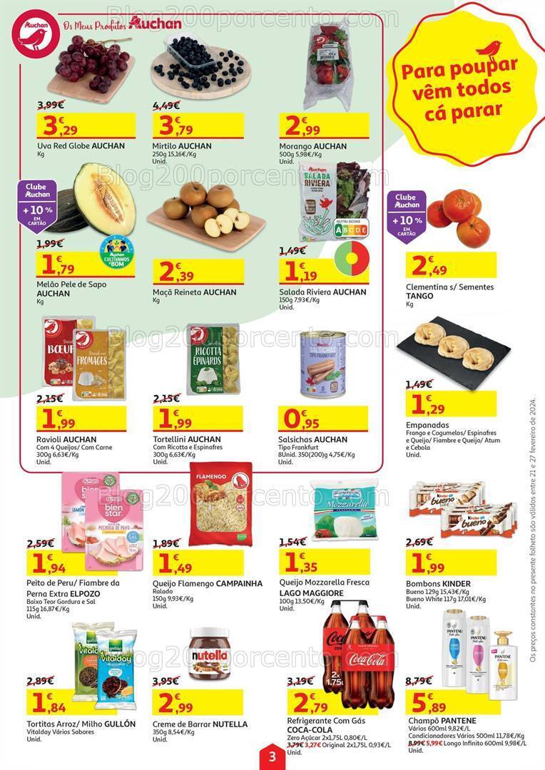 Antevisão Folheto AUCHAN Promoções de 21 a 27 fevereiro