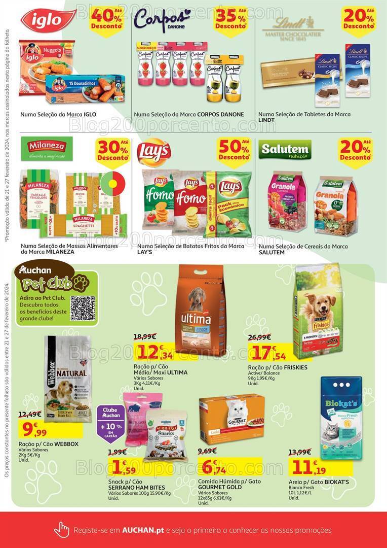 Antevisão Folheto AUCHAN Promoções de 21 a 27 fevereiro